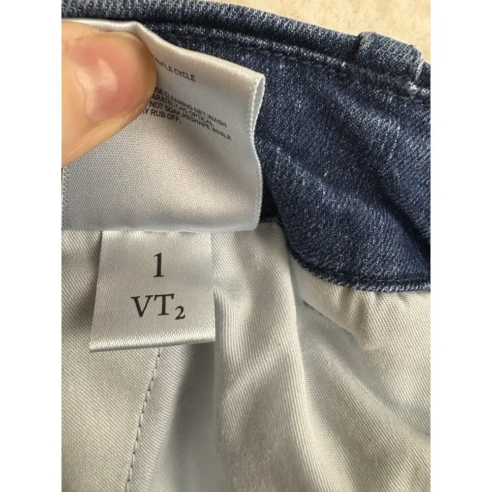 Uniqlo Wide Fit Denim Cargo Pants Mens Size L Drawstring‎ Stretch Streetwear - Picture 9 of 14